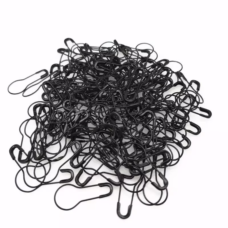 Elegant Black Pear Pins – Stylish and Secure Hijab or Scarf Clips Black pear-shaped pins designed for securing hijabs, scarves, and shawls stylishly and securely, with a sleek and elegant design.