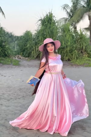 Baby Pink Heavy Flare Silk Maxi with elegant heavy flare, perfect for formal occasions.
