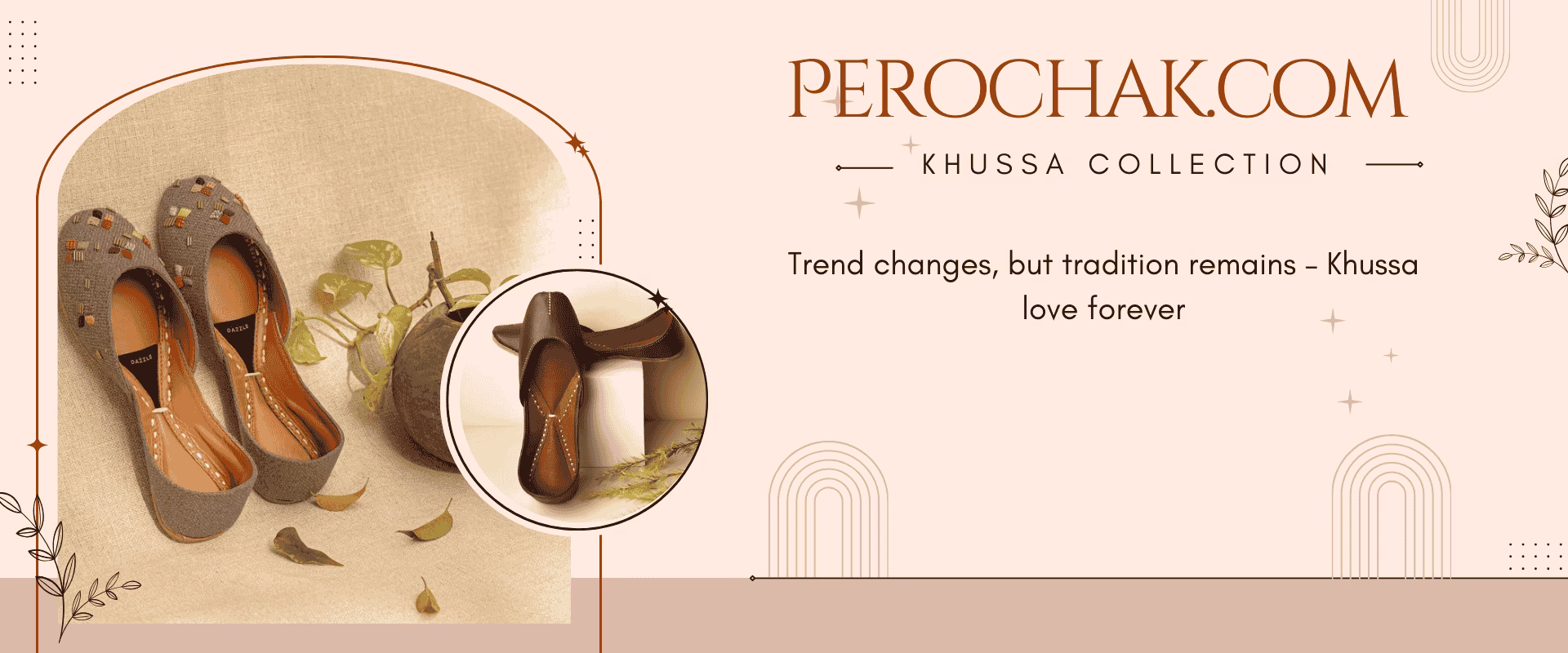 Handmade khussa shoes for girls - traditional Pakistani footwear by Perochak