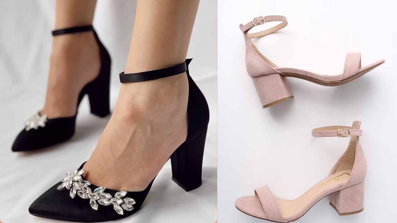 Stylish black high heels for women, perfect for parties, office, and formal events.