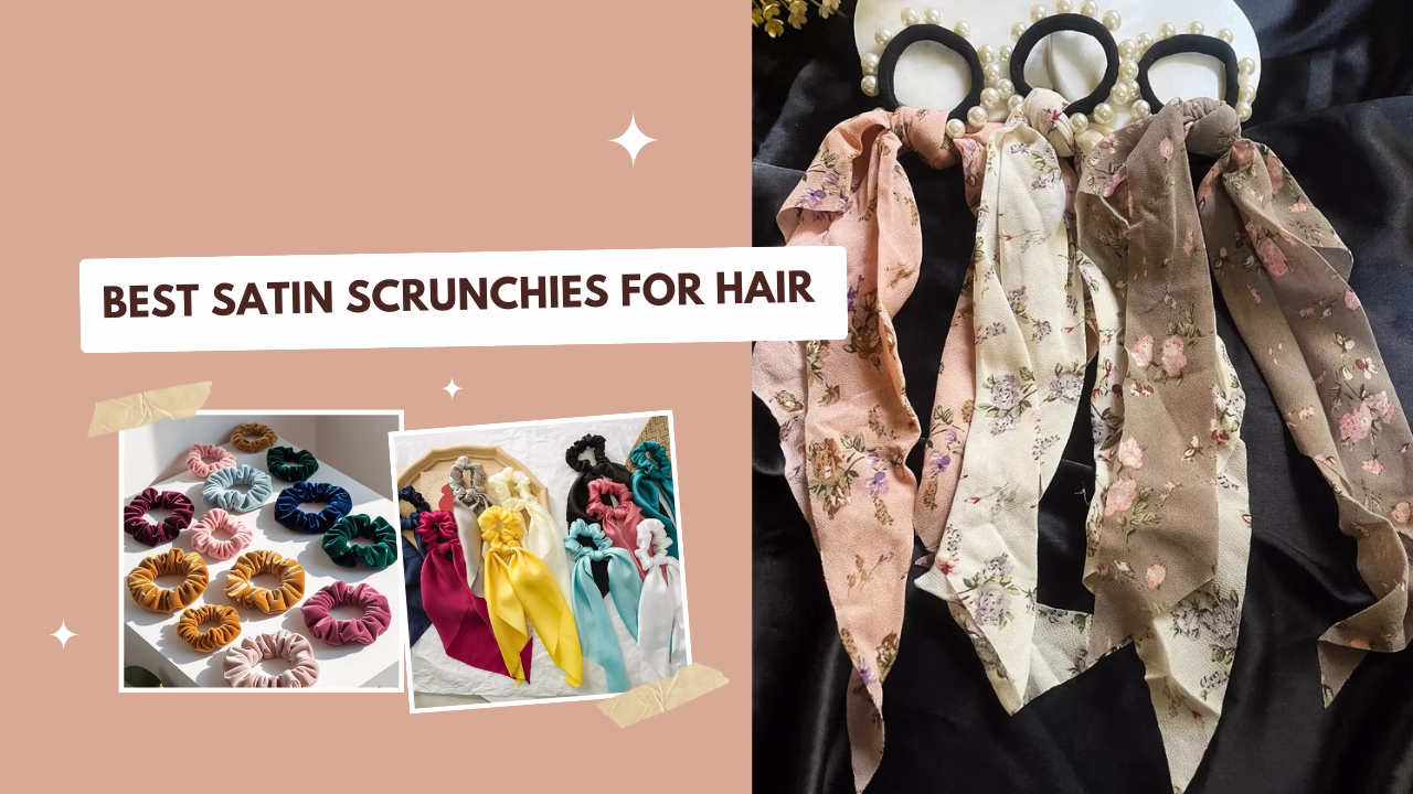 best satin scrunchies for hair in different colors and sizes, gentle on hair and stylish for daily wear