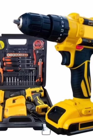 Rechargeable cordless power tools including drill, driver, saw, and grinder