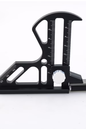 Precision woodworking measuring tools set for carpentry and DIY
