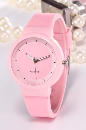 Luxury watch with stainless steel strap and sapphire glass dial, perfect for men and women