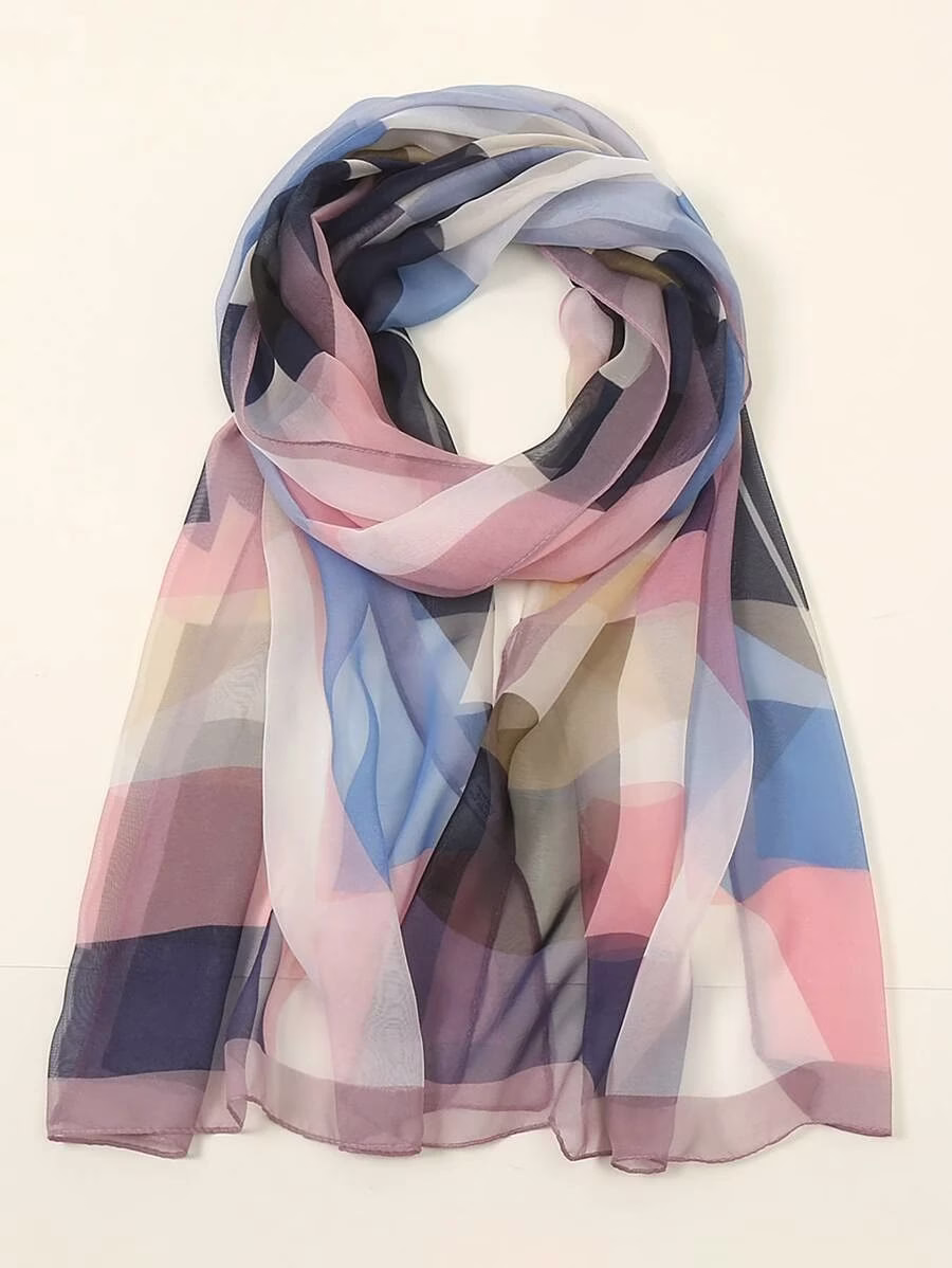 Elegant Silk Printed Stole for Parties “Silk printed stole with elegant ethnic design”