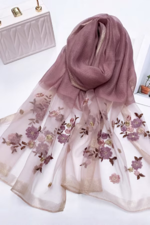 “Floral stylish printed stole for casual and festive occasions”