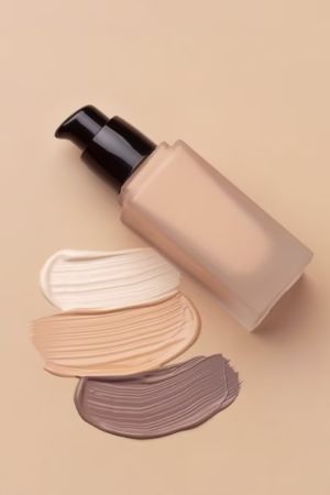 Long-lasting foundation bottles in multiple shades for full-day flawless skin